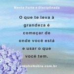 mente forte e&nbsp;disciplinada