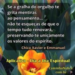 orgulho e mentiras chico&nbsp;xavier