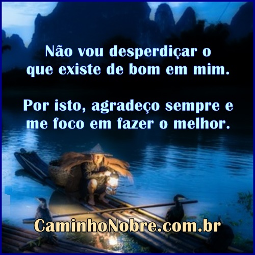 Agradeço sempre e me foco em fazer o melhor. Frase de gratidão