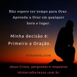 primeiro orar e&nbsp;relaxar