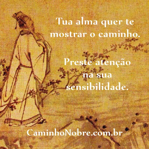 Tua alma quer te mostrar o caminho. Preste atenção na sua sensibilidade.